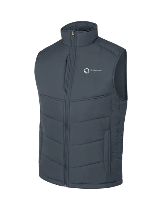 Dark Slate/Black Puffy Vest w/US Anesthesia Partners Logo