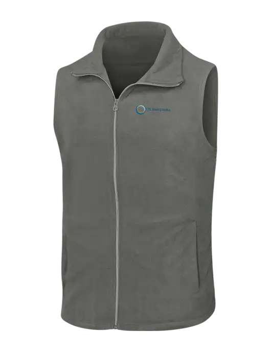 Medium Grey Microfleece Vest w/US Anesthesia Partners Logo