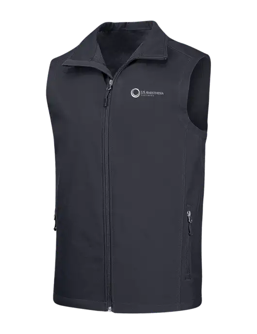 Dark Grey Core Soft Shell Vest w/US Anesthesia Partners Logo