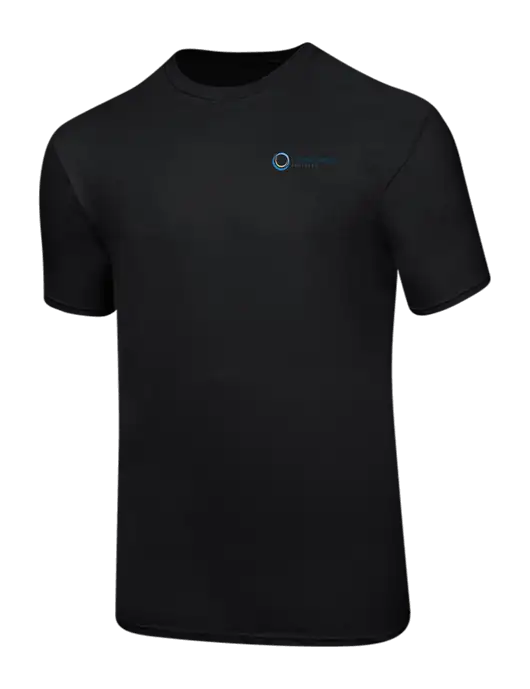 Ring Spun Jet Black 4.5 oz T-Shirt w/US Anesthesia Partners Logo