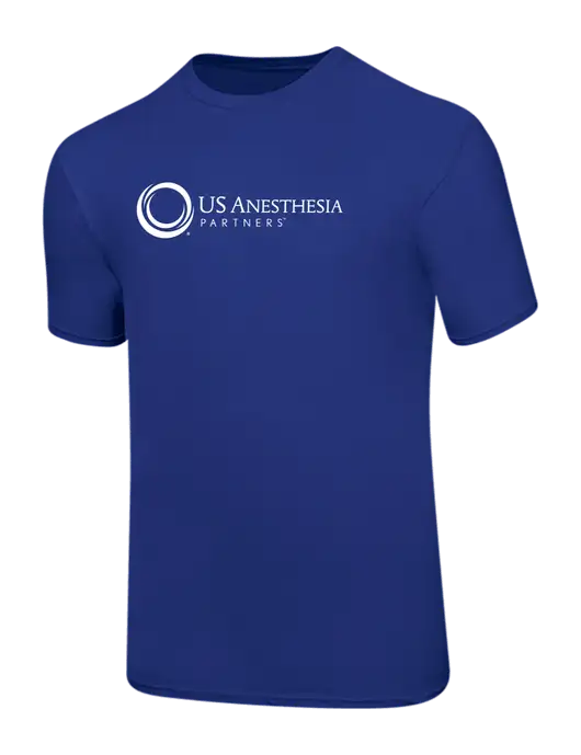 Ring Spun Royal 4.5 oz T-Shirt w/US Anesthesia Partners Logo