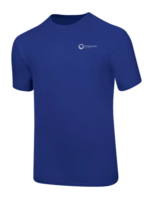 Ring Spun Royal 4.5 oz T-Shirt w/US Anesthesia Partners Logo