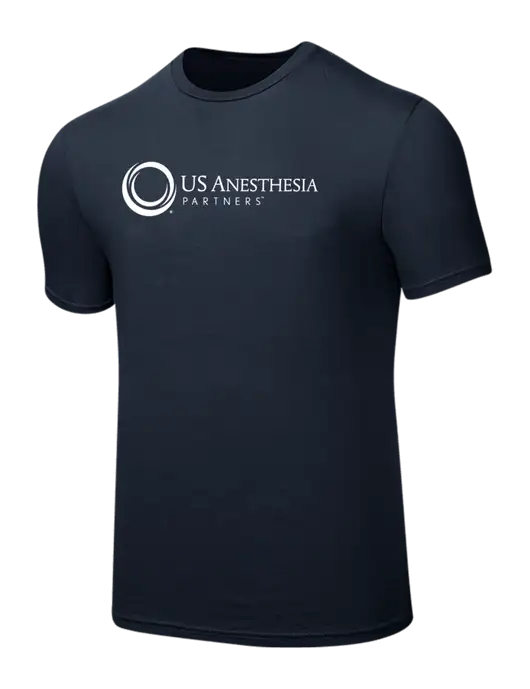 Seriously Soft Navy T-Shirt w/US Anesthesia Partners Logo
