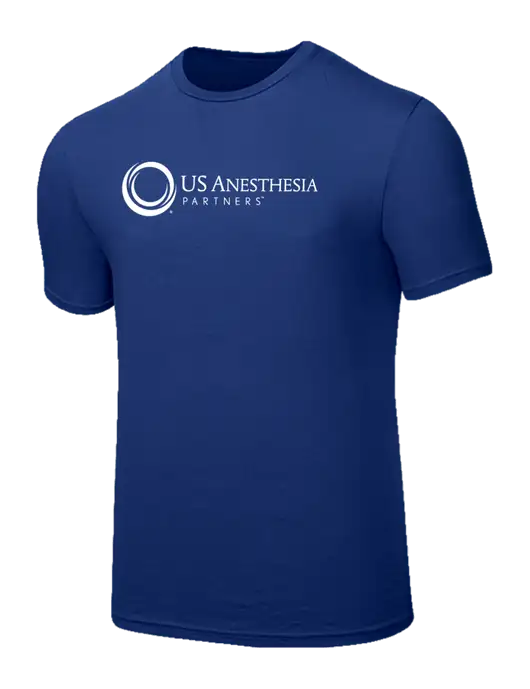 Seriously Soft Dark Royal T-Shirt w/US Anesthesia Partners Logo