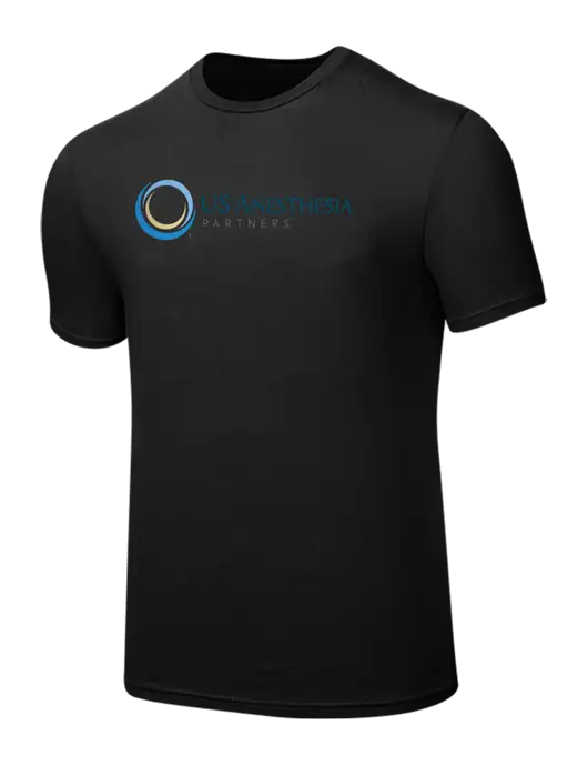 Seriously Soft Black T-Shirt w/US Anesthesia Partners Logo