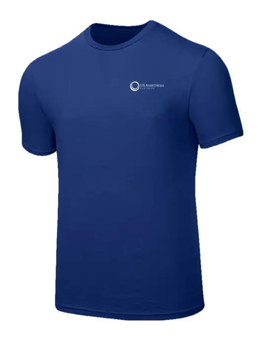 Seriously Soft Dark Royal T-Shirt w/US Anesthesia Partners Logo
