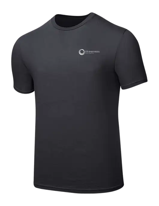 Seriously Soft Charcoal T-Shirt w/US Anesthesia Partners Logo