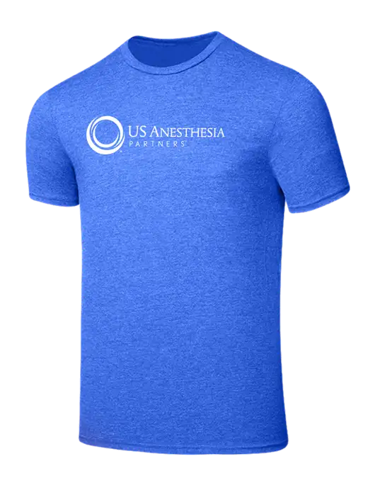 Seriously Soft Royal Frost T-Shirt w/US Anesthesia Partners Logo