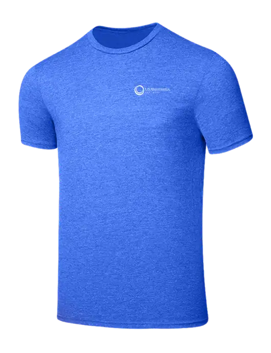 Seriously Soft Royal Frost T-Shirt w/US Anesthesia Partners Logo