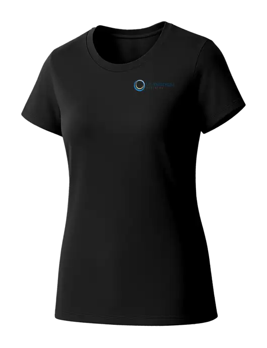 Womens Seriously Soft Black T-Shirt w/US Anesthesia Partners Logo