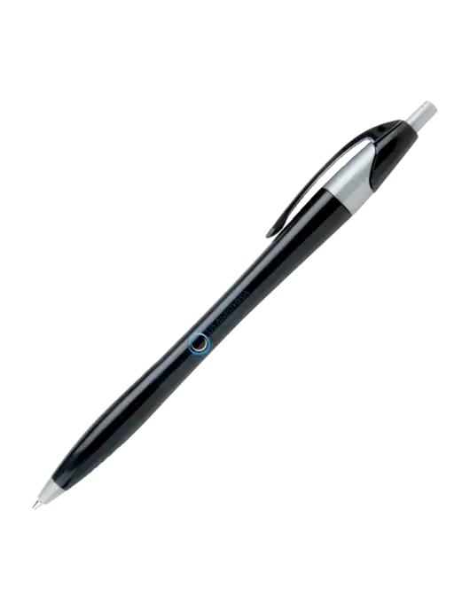Novella Black/Silver Corporate Pen - Blue Ink w/US Anesthesia Partners Logo