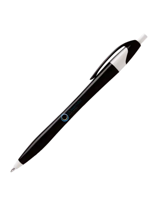 Novella Black/White Executive Pen - Blue Ink w/US Anesthesia Partners Logo