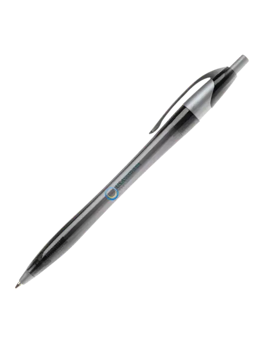 Novella Translucent Black/Silver Jewel Pen - Blue Ink w/US Anesthesia Partners Logo