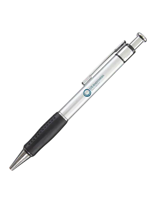 Malta Silver Pen - Black Ink w/US Anesthesia Partners Logo
