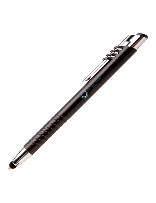 Schirhart Black Stylus Pen - Blue Ink w/US Anesthesia Partners Logo
