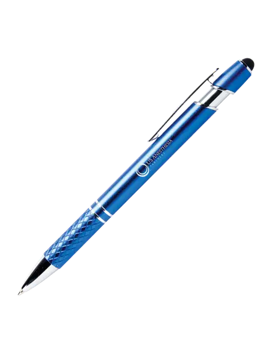 Valencia Blue Stylus Pen - Black Ink w/US Anesthesia Partners Logo