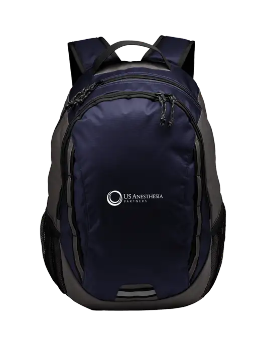 Ridge Deep Navy/Dark Charcoal Laptop Backpack w/US Anesthesia Partners Logo