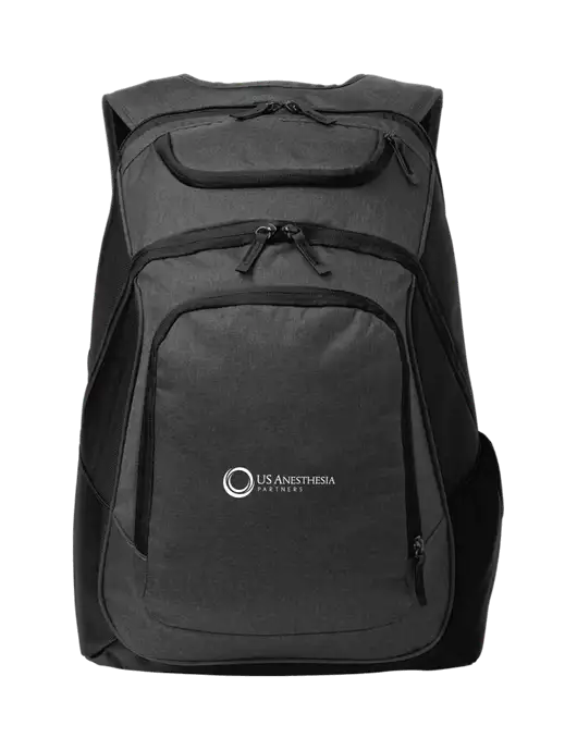 Executive Graphite Heather/Black Laptop Backpack w/US Anesthesia Partners Logo