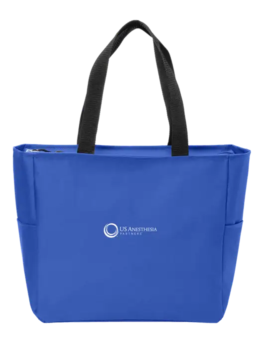 Everyday True Royal Zip Tote  w/US Anesthesia Partners Logo