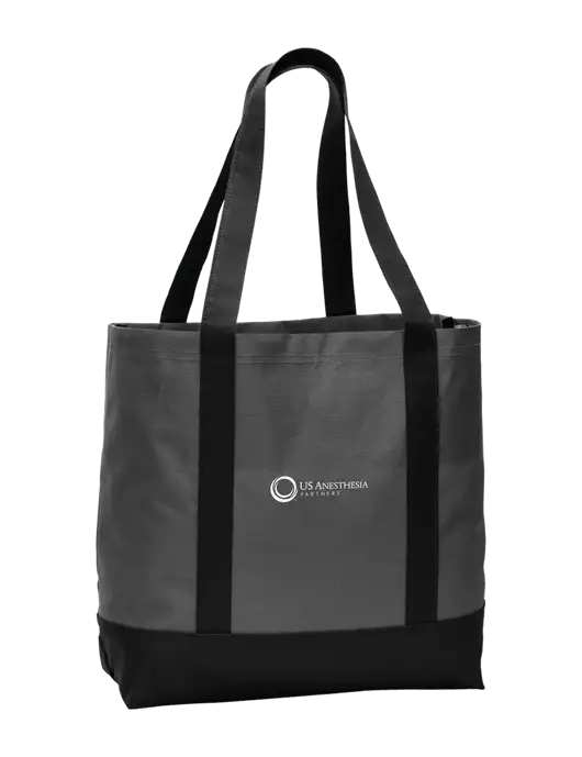 Carryall Charcoal/Black Day Tote Dark w/US Anesthesia Partners Logo