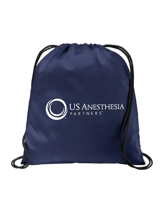 Drawstring  True Navy Cinch Pack w/US Anesthesia Partners Logo