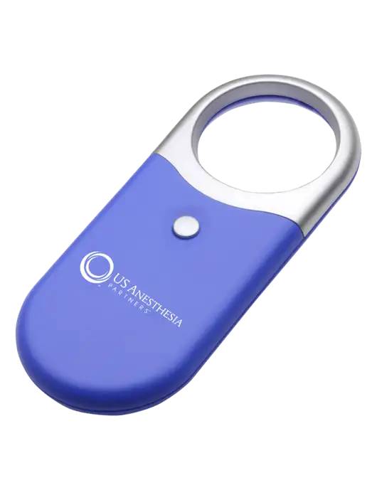 Compact Blue Magnifier Light w/US Anesthesia Partners Logo