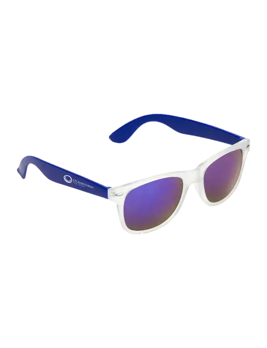 Key West Blue Mirrored Sunglasses w/US Anesthesia Partners Logo