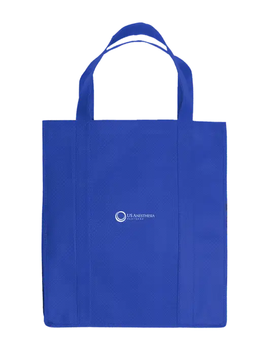 Eco Reusable Jumbo Royal Shopping Bag w/US Anesthesia Partners Logo