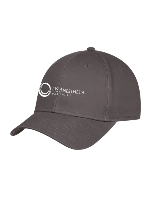 Charcoal Structured Cap Hook & Loop w/US Anesthesia Partners Logo