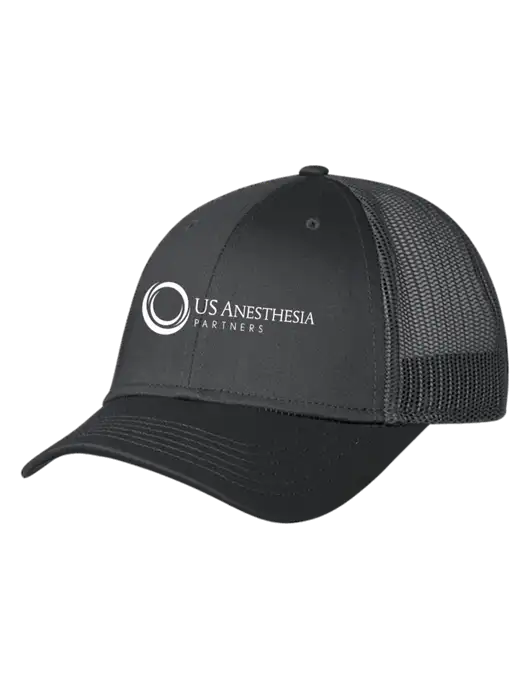 Charcoal Mesh Trucker Cap Snap Back w/US Anesthesia Partners Logo