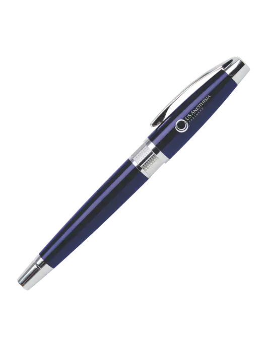 Masscotti Navy Rollerball Pen - Black Ink w/US Anesthesia Partners Logo