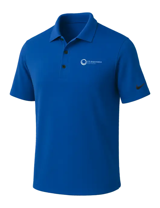 NIKE Dark Royal Dri-Fit Micro Pique Polo w/US Anesthesia Partners Logo