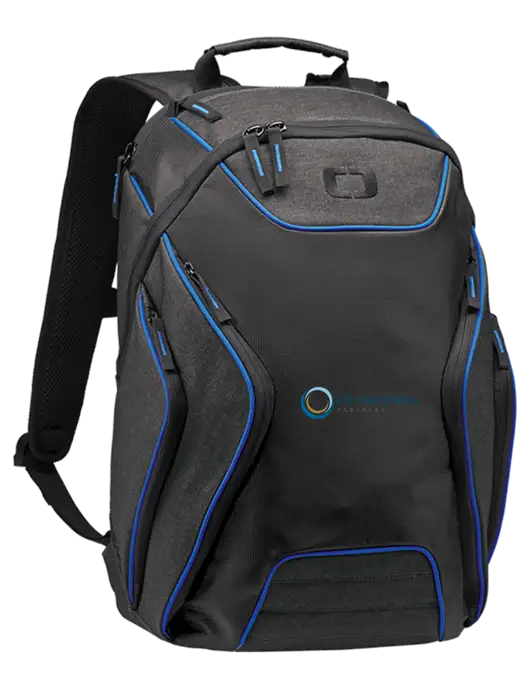 OGIO Royal Blue/Heather Grey Hatch Laptop Backpack
 w/US Anesthesia Partners Logo