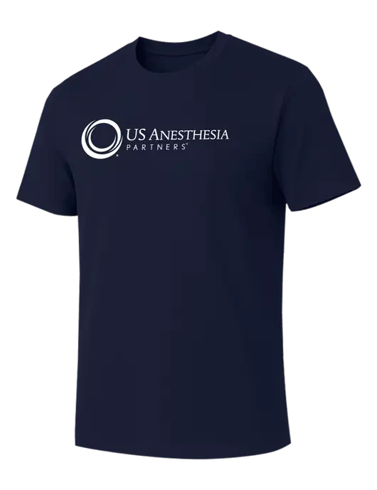 Allmade Dark Navy Organic Cotton Tee w/US Anesthesia Partners Logo