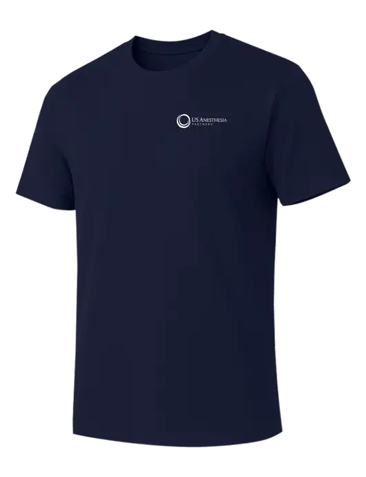 Allmade Dark Navy Organic Cotton Tee w/US Anesthesia Partners Logo