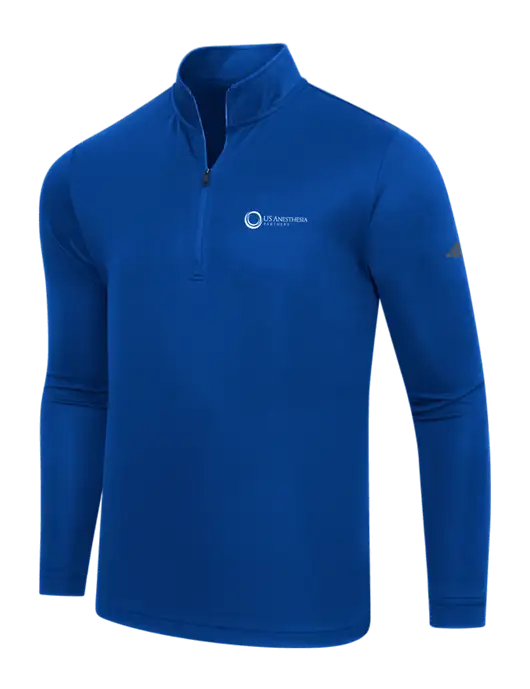 Adidas Royal Lightweight Quarter Zip Pullover w/US Anesthesia Partners Logo