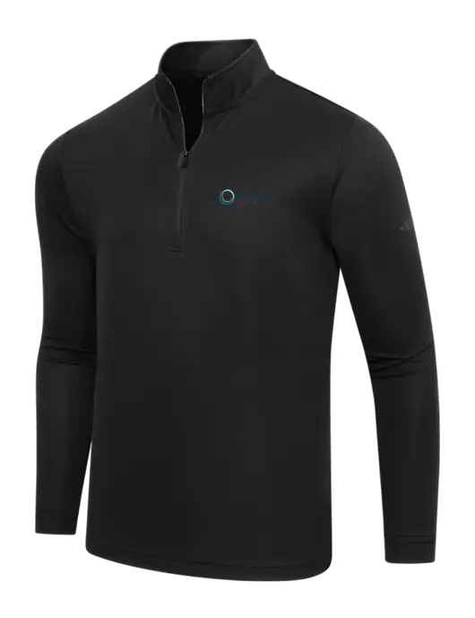 Adidas Black Lightweight Quarter Zip Pullover w/US Anesthesia Partners Logo