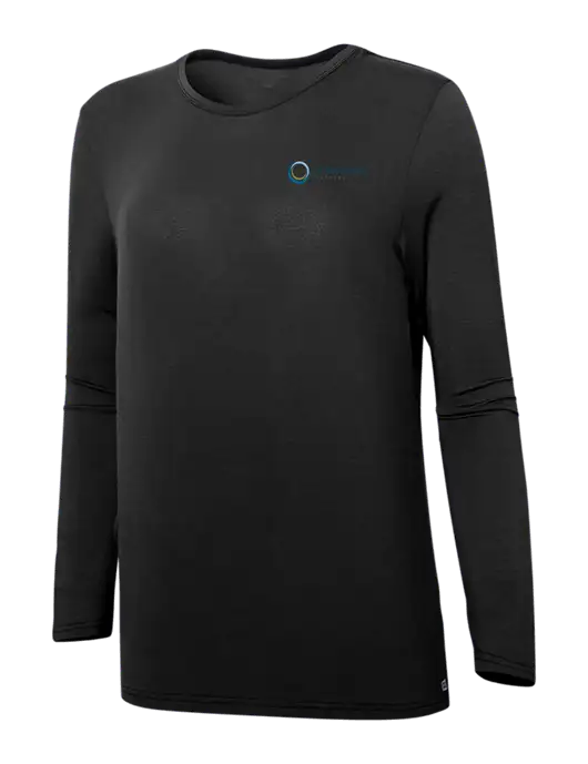 Wink Black Womens Long Sleeve Layer Tee w/US Anesthesia Partners Logo
