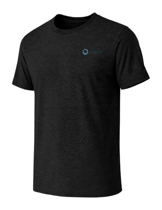 BELLA+CANVAS Black Heather CVC Short Sleeve Tee w/US Anesthesia Partners Logo