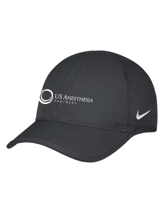 Nike Charcoal Featherlight Cap w/US Anesthesia Partners Logo