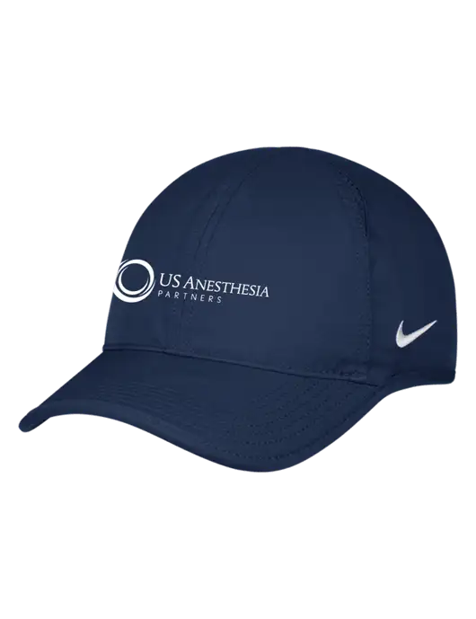 Nike Navy Featherlight Cap w/US Anesthesia Partners Logo