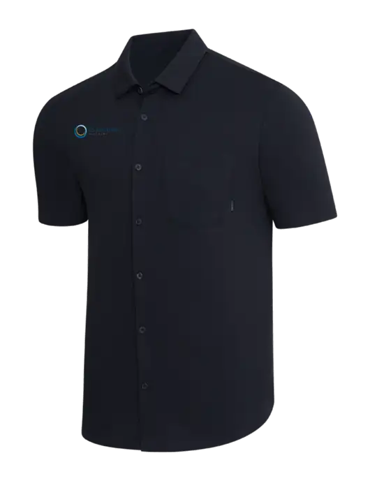 OGIO Black Extend Short Sleeve Button Up Shirt w/US Anesthesia Partners Logo