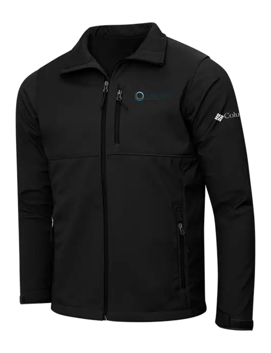 Columbia Black Ascender Softshell Jacket w/US Anesthesia Partners Logo
