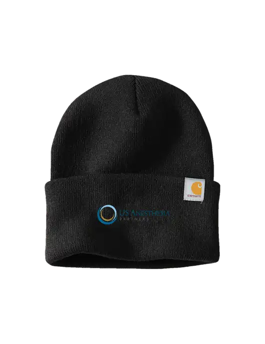 Carhartt Black Watch Cap 2.0 w/US Anesthesia Partners Logo
