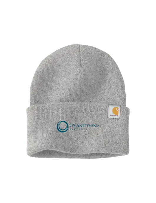 Carhartt Light Grey Heather Watch Cap 2.0 w/US Anesthesia Partners Logo