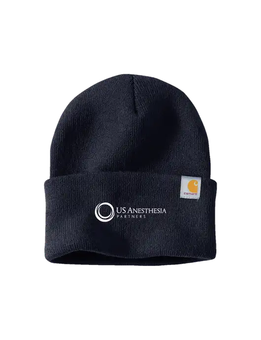 Carhartt Navy Watch Cap 2.0 w/US Anesthesia Partners Logo