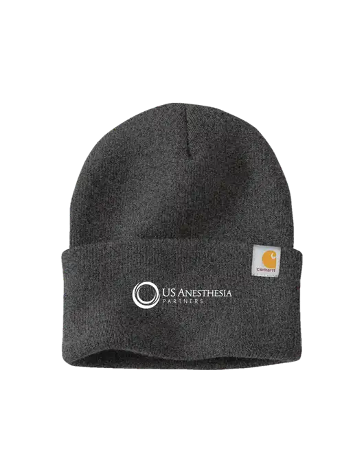 Carhartt Dark Grey Watch Cap 2.0 w/US Anesthesia Partners Logo