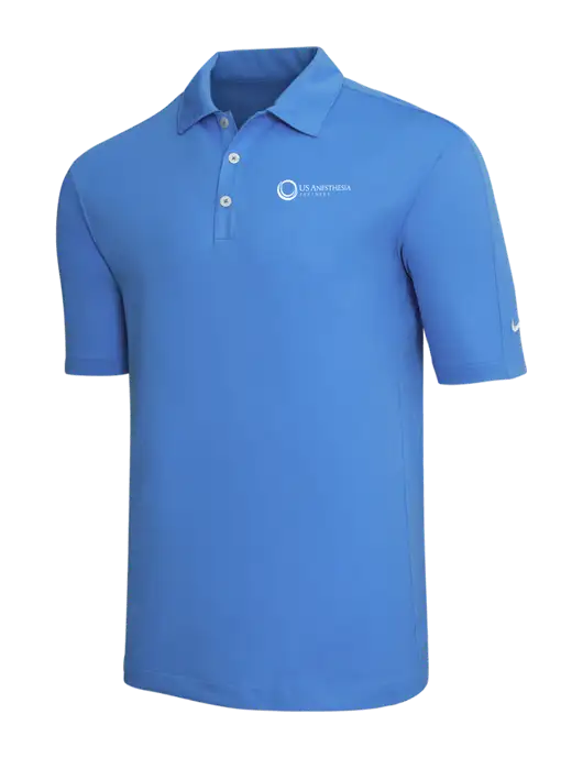 Nike Light Royal Blue Tech Sport Dri-FIT Polo w/US Anesthesia Partners Logo