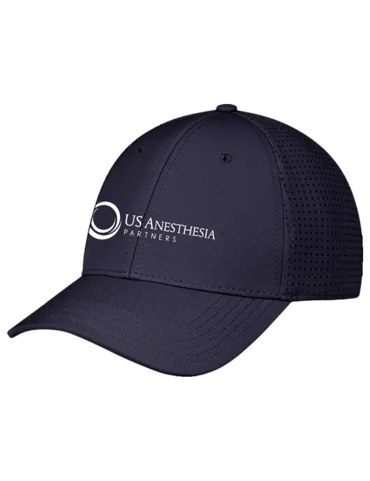 Navy Performance Stretchable Cap Hook & Loop w/US Anesthesia Partners Logo