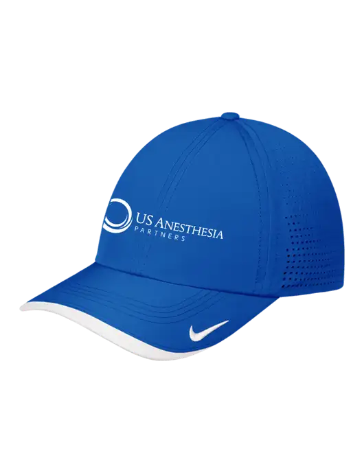Nike Royal/White Dri-FIT Perforated Performance Cap w/US Anesthesia Partners Logo